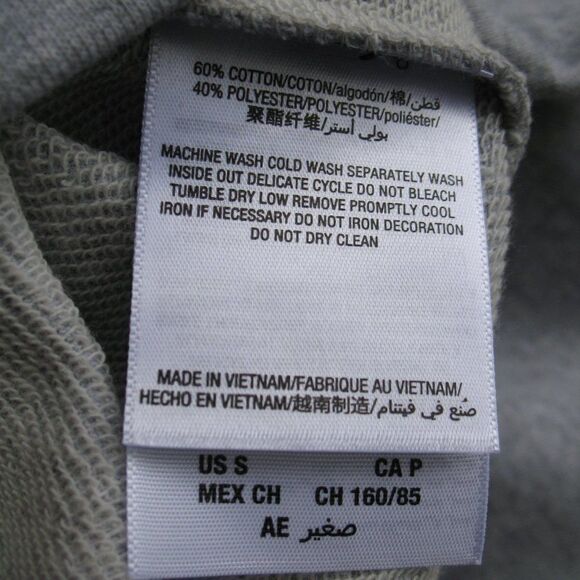 NWT Gray Cropped Sweatshirt Top - Picture 6 of 8